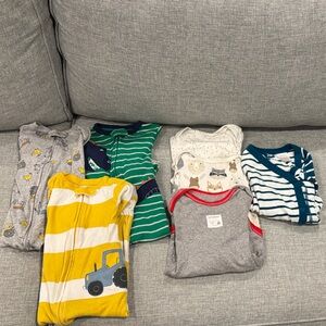 Assorted Baby Onesies Set Size 12 Months